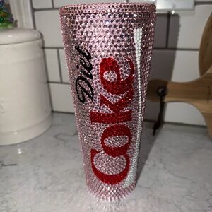 Custom Rhinestone Diet Coke Tumbler